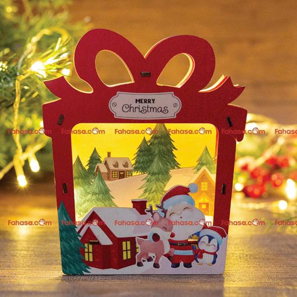 Đèn Gỗ Trang Trí Giáng Sinh - Bách Mộc - Hộp Quà Cây Thông