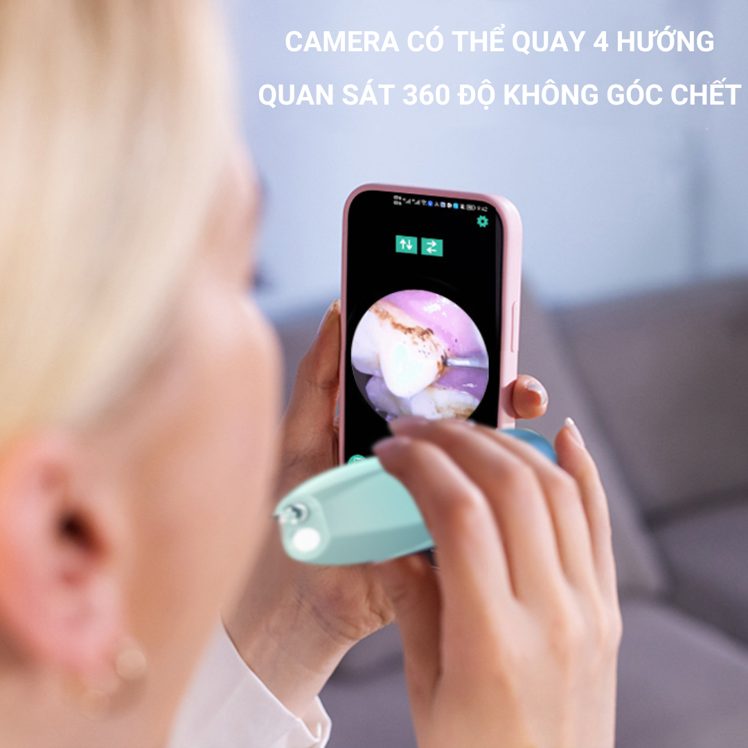 Máy Lấy Cao Răng tại Nhà Y-B700, Máy Cạo Vôi Răng Cao Răng Thế Hệ Mới, Tích Hợp Camera Quan Sát Độ Nét Cao Xem Qua App