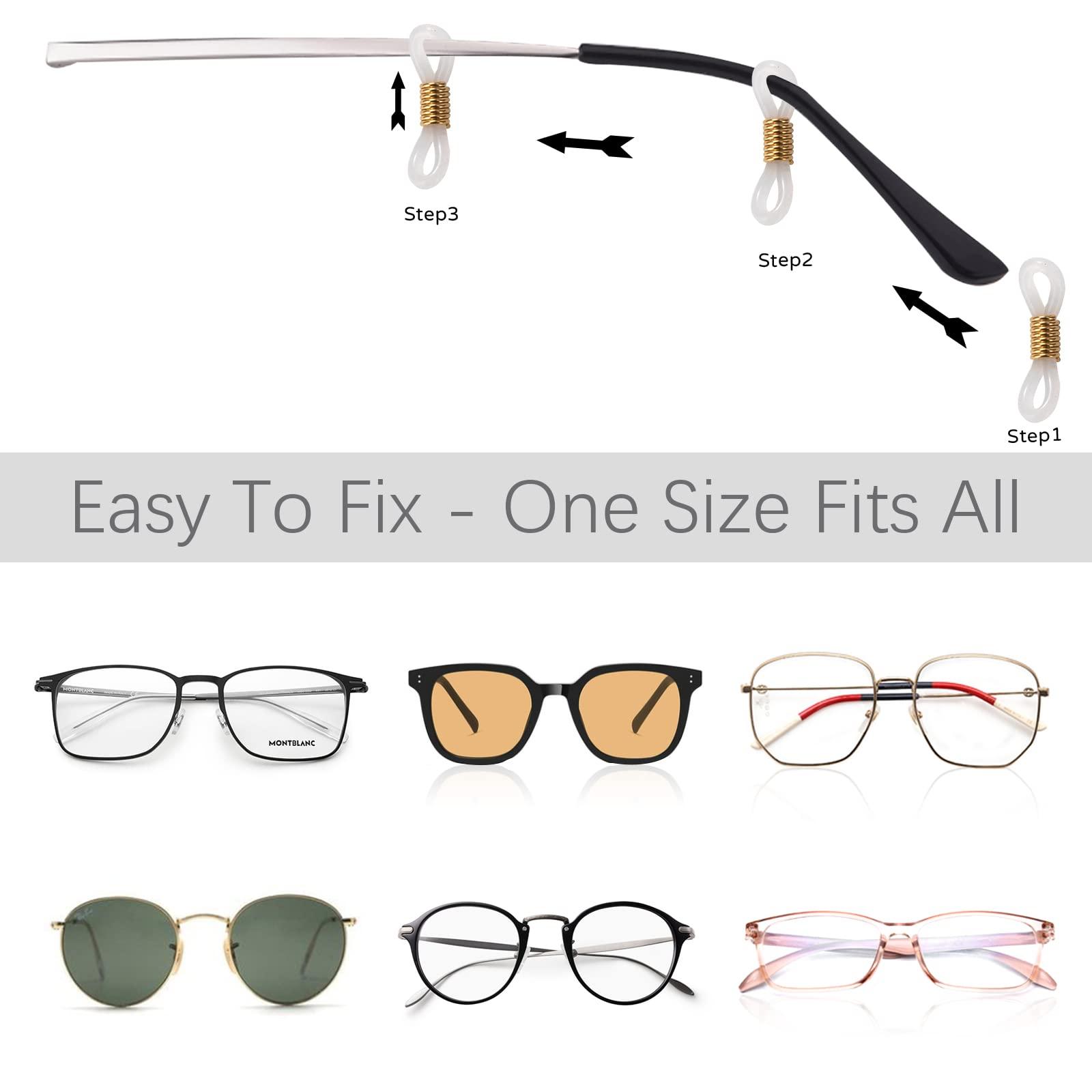 Chuỗi dây kính bằng thép không gỉ Chuỗi Kính kính râm với 12 chuỗi kính chống lại dành cho phụ nữ vàng vàng vàng 3 miếng