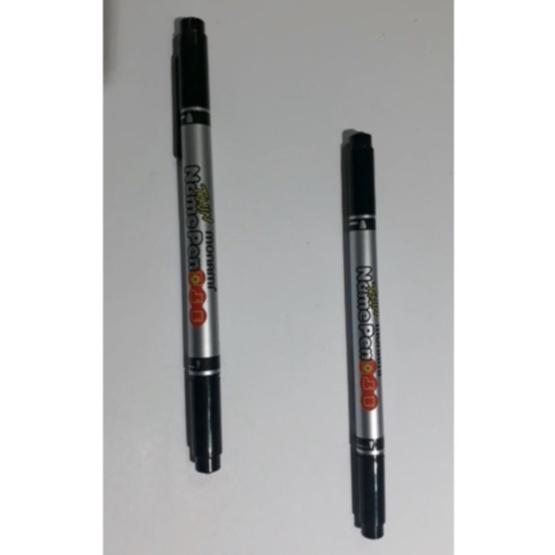 Bút lông dầu Name Pen - Monami Twin 2 đầu đa năng