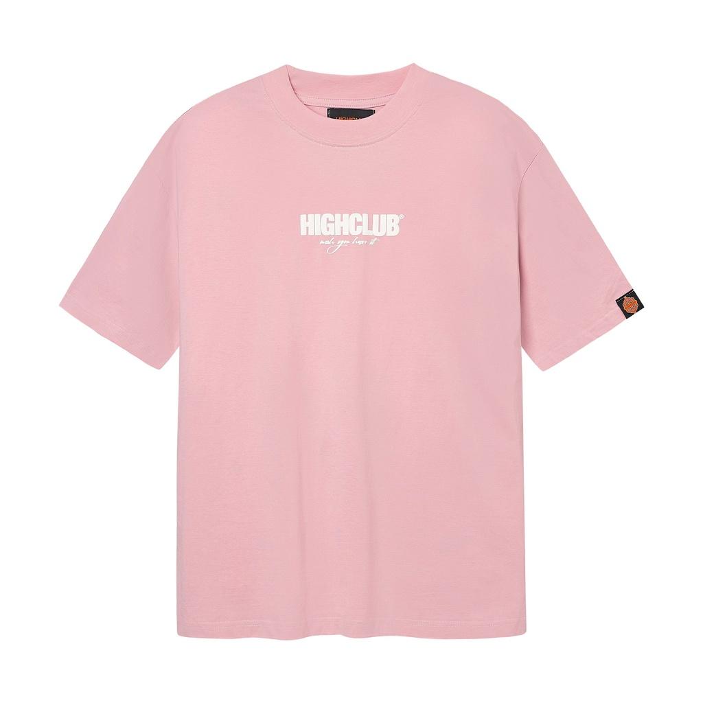 Áo Thun BASIC V2 Tay Lỡ Unisex Nam/Nữ Đen/Trắng/Hồng/Beige Cổ Tròn - HIGHCLUB