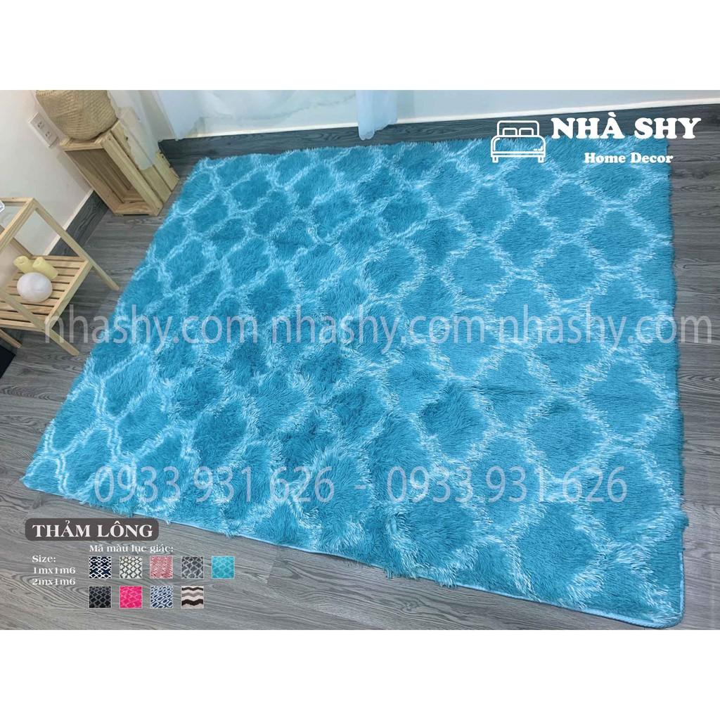 Thảm Lông Trải Sàn Mẫu Hình Thoi - Size 50x1m6 - 40x1m2 - 1mx1m6 - 2mx1m6