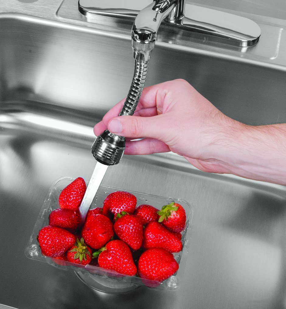 Đầu Vòi Nước Tăng Áp Turbo Flex Cho Vòi Bồn Rửa Xoay 360 Độ Tiện Dụng