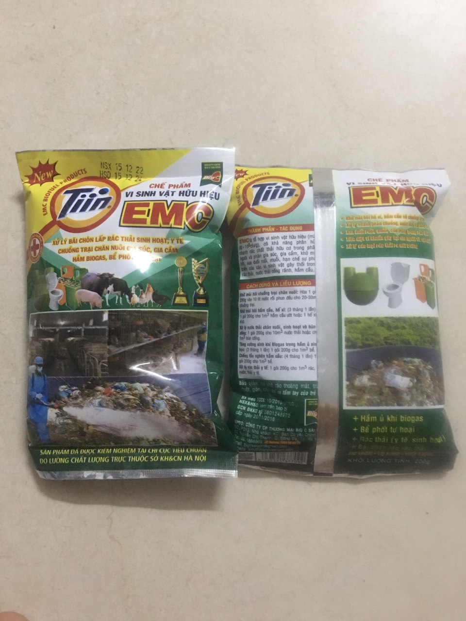 Men xử lý rác hữu cơ EMC 200g