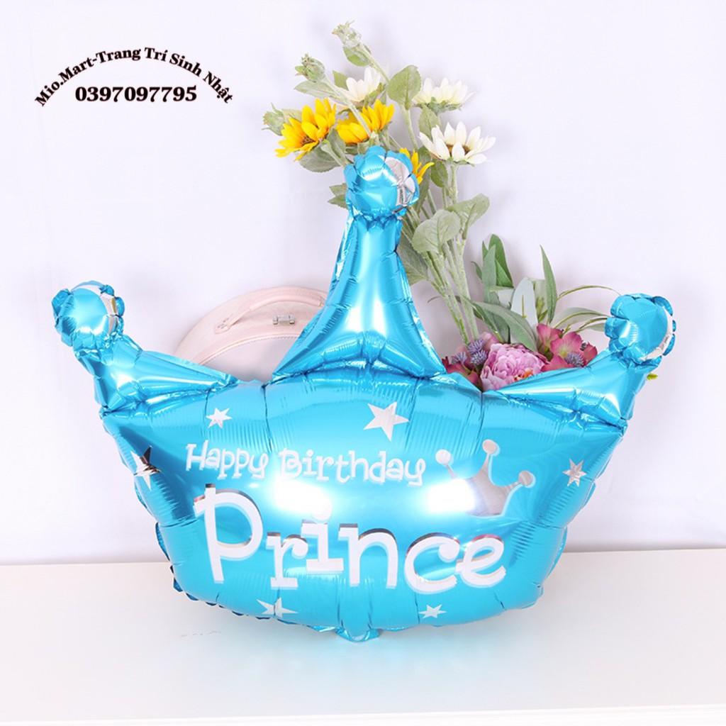 Bóng Bay Vương Miện Công Chúa Hoàng Tử Trang Trí Sinh Nhật Cho Bé BB20