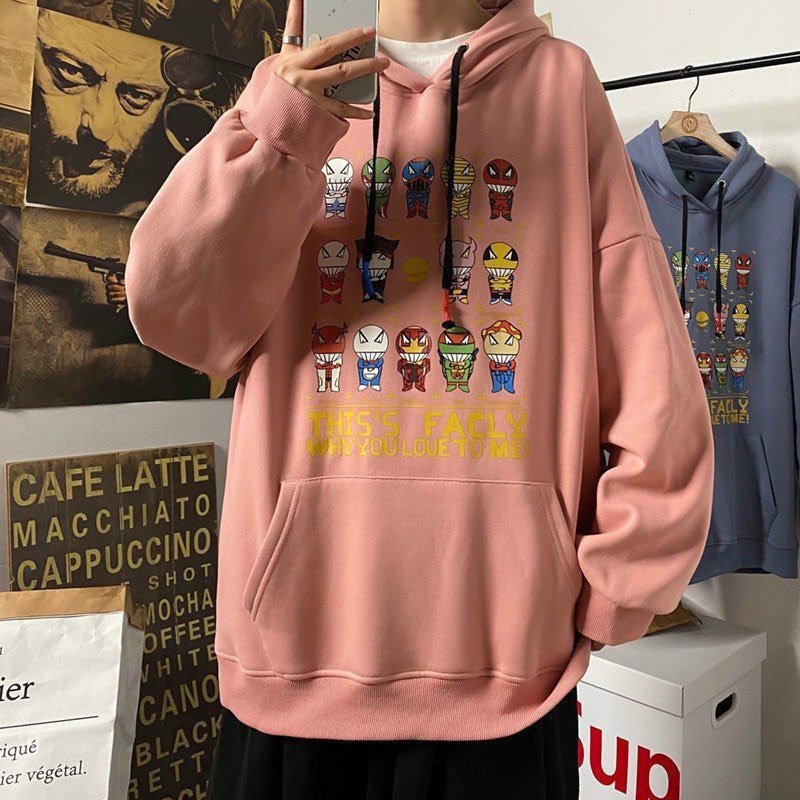 Áo Hoodies nỉ ngoại form rộng WHY YOU LOVE TO ME TiH053