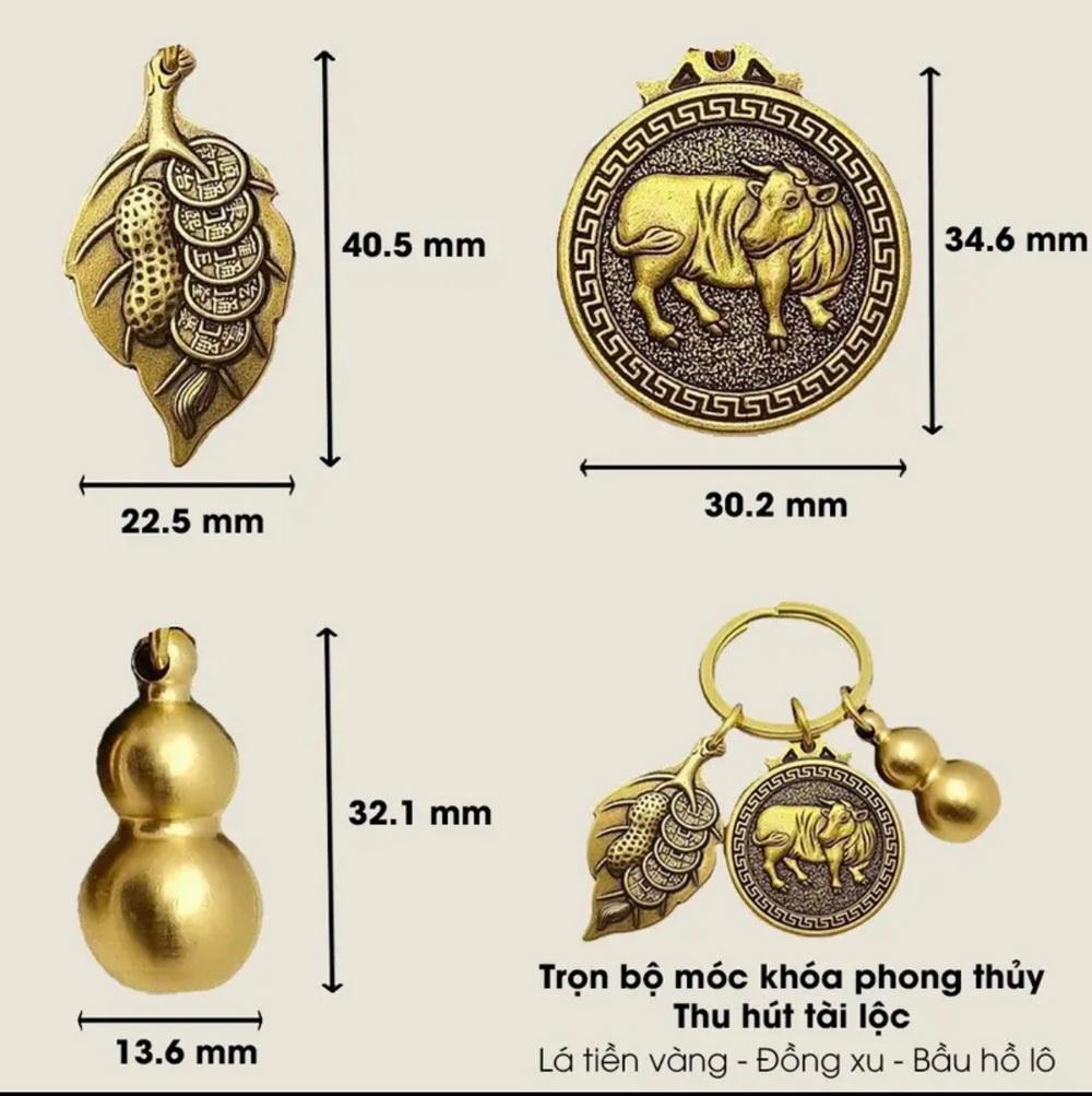 Móc Khóa 12 Con Giáp Đồng Thau - AnNhien