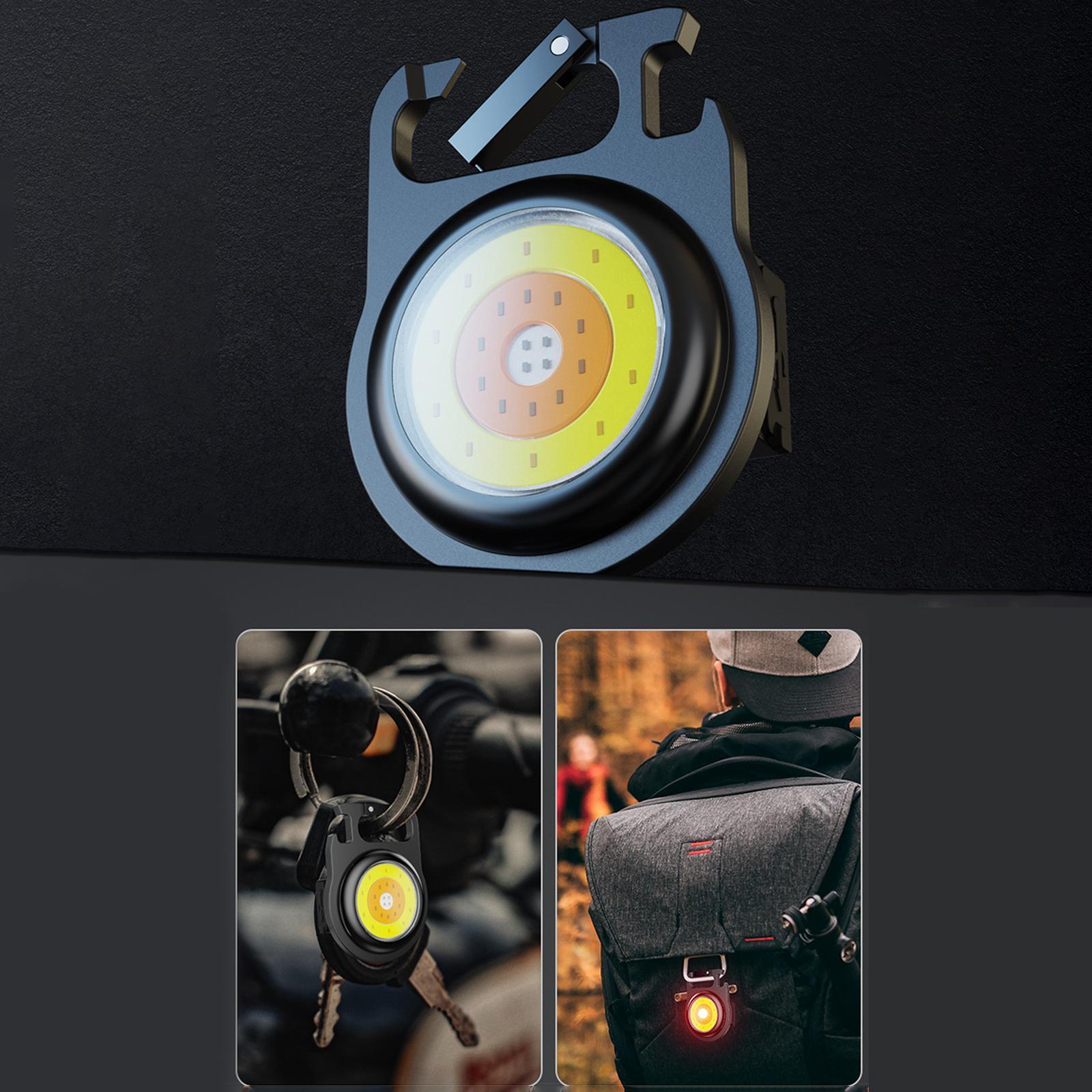 Keychain Torch Rechargeable LED Flashlight for Outdoor Activities Reading