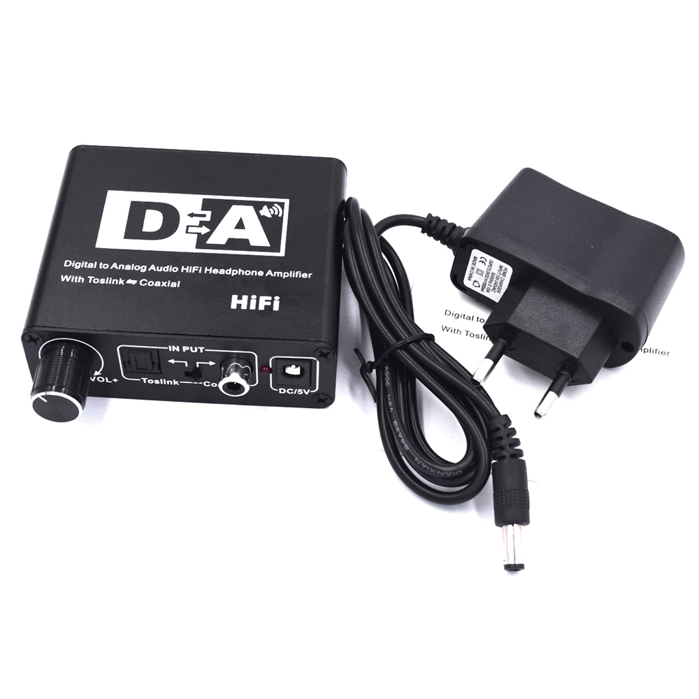 Bộ Chuyển Đổi Âm Thanh Kỹ Thuật Số HiFi Với Cáp Quang Chuyển Đổi Đồng Trục Sang RCA Có Công Tắc Hai Hướng Đồng Trục Với RCA