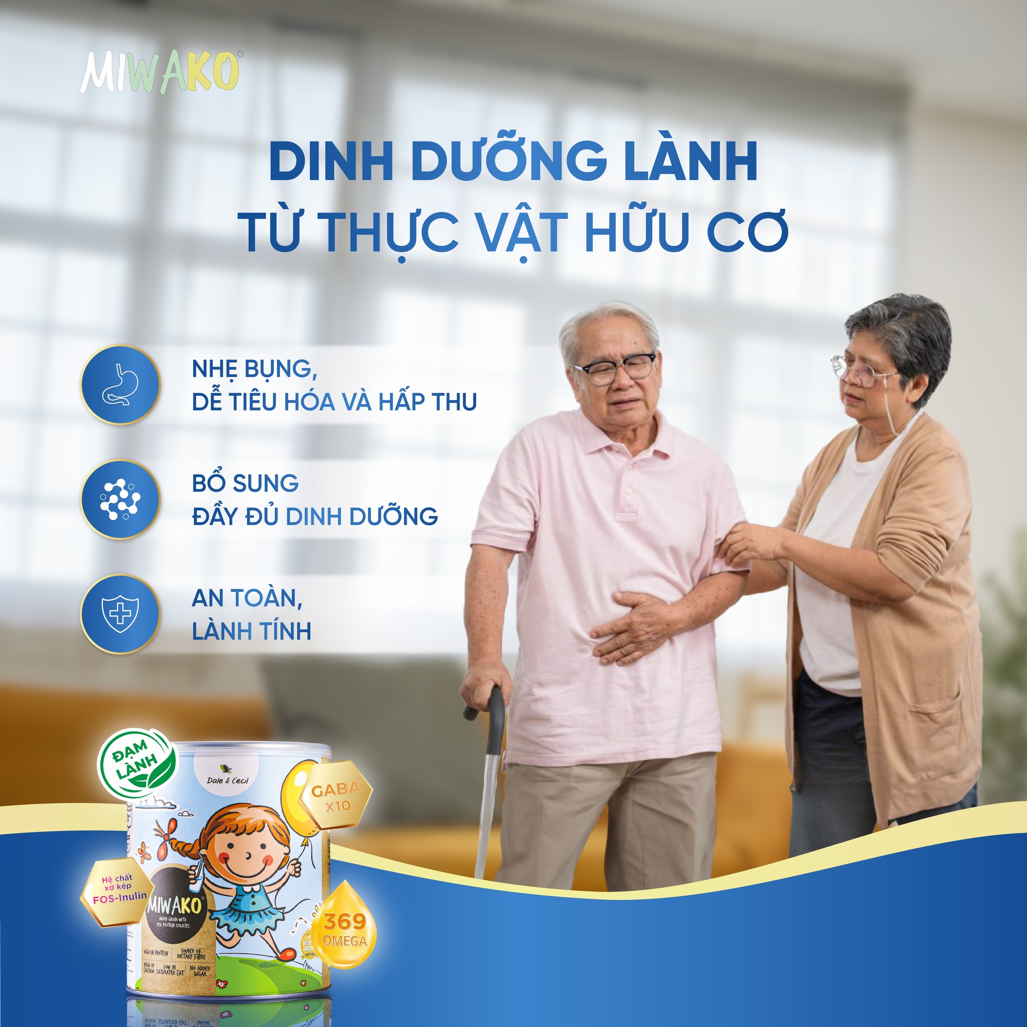 Sữa Hạt Miwako Vị Gạo Hộp 400g Malaysia Không Chứa Đậu Nành, Dinh Dưỡng Hữu Cơ Cho Trẻ Từ 1 Tuôi & Người Lớn