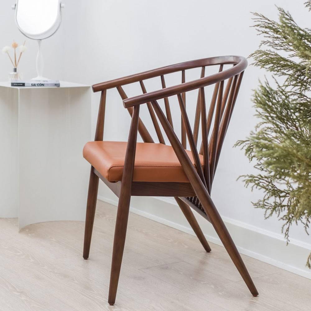 Ghế Genny gỗ ash IBIE nhiều tùy chọn