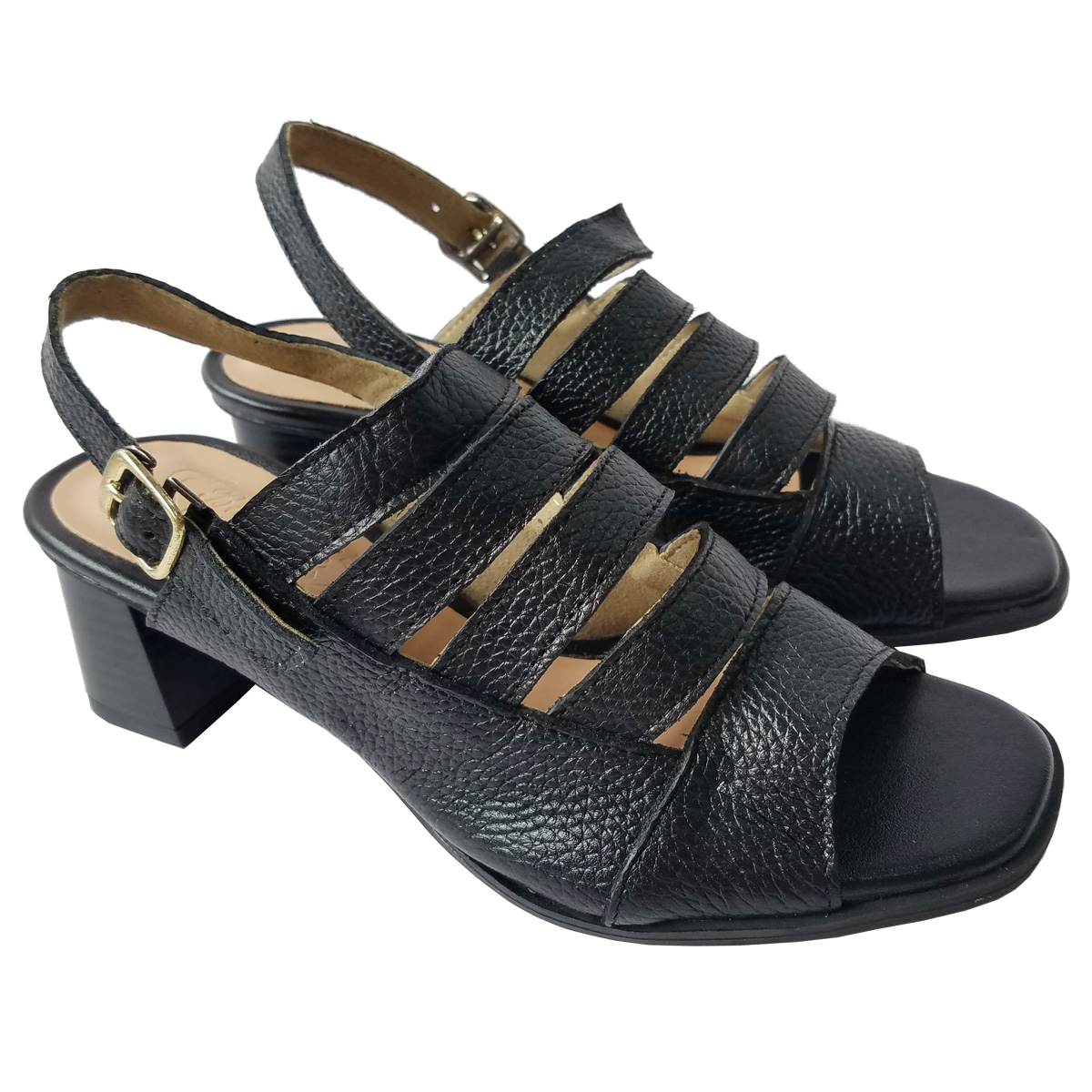 Giày Sandal Cao Gót Da Bò BIGGBEN Cao 5 Phân SDCG149