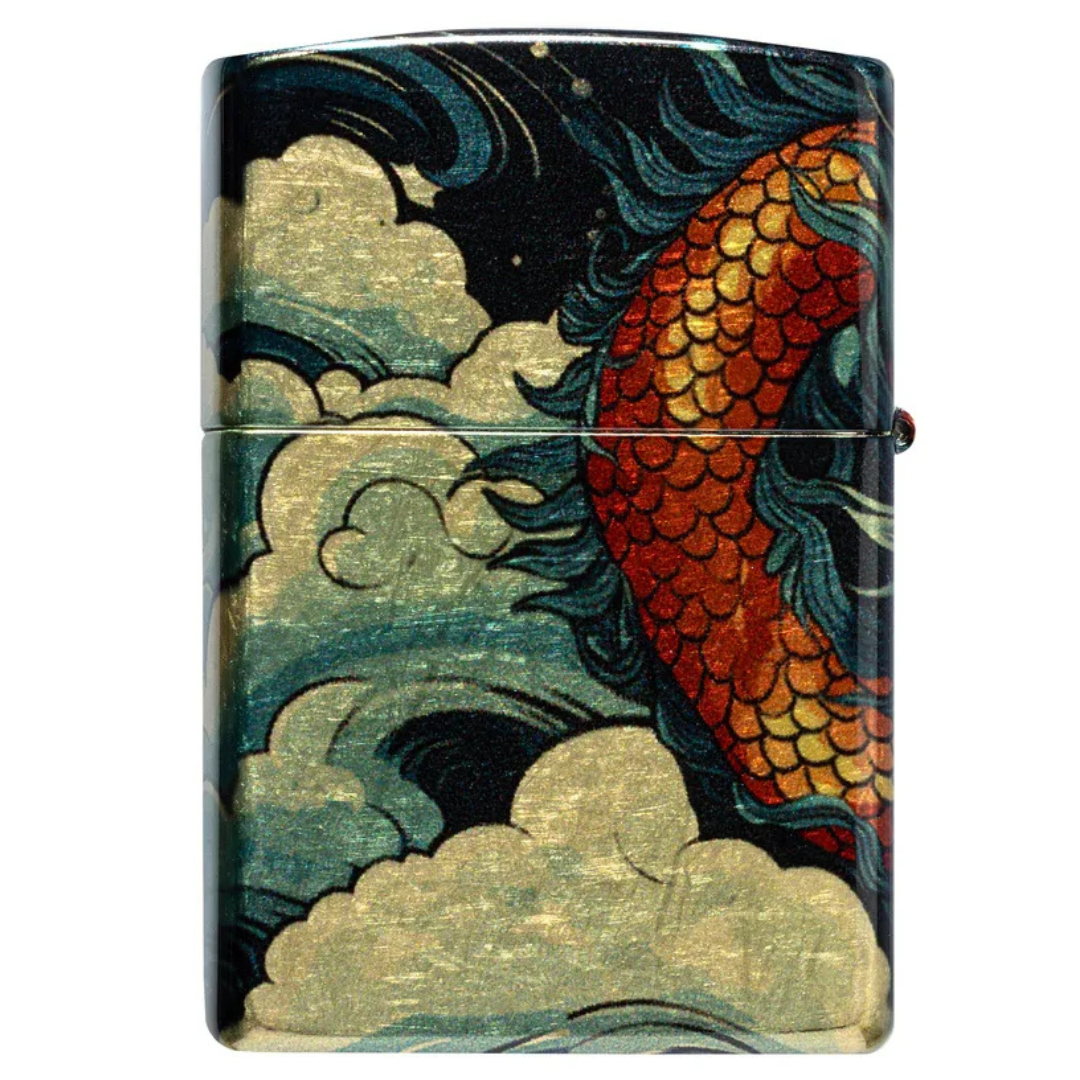 Bật lửa Zippo Dragon Fusion - Thiết Kế Rồng Vàng In Tràn Viền 540 Fusion Chính Hãng Mỹ, Vỏ Đồng Thau Tumbled Brass Cao Cấp