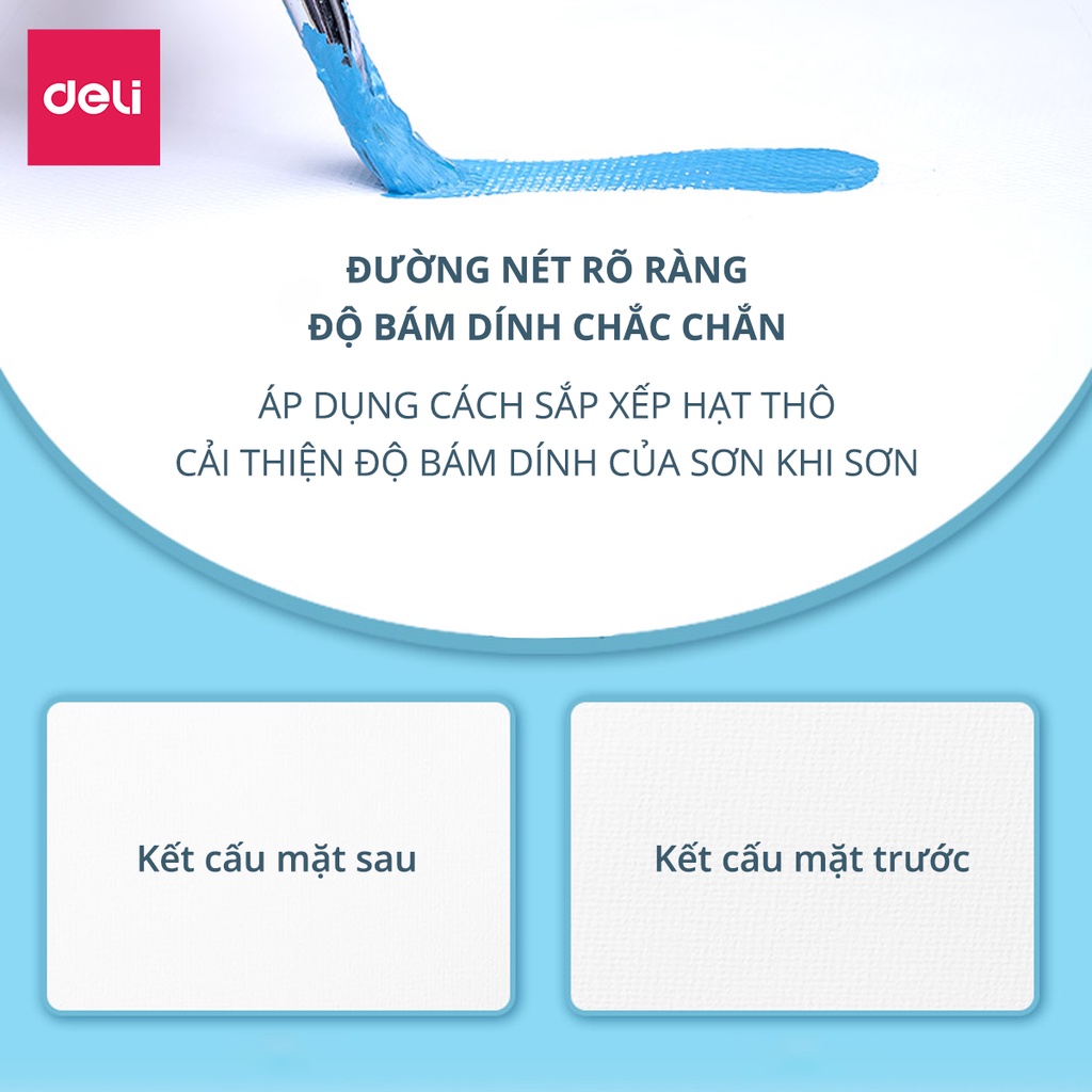 Giấy Vẽ Màu Nước Có Vân 20 Tờ 230gsm Khổ 16K 32K Chuyên Dụng Deli - 73917 / 73918