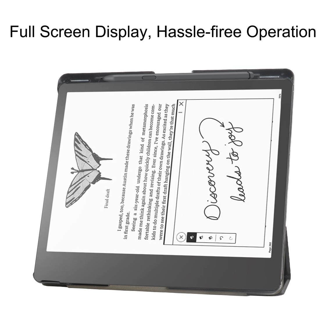 Bao Da Cover Cho Máy Đọc Sách Kindle Scribe 10.2 Inch 2023 Có Khe Pencil Smart Cover
