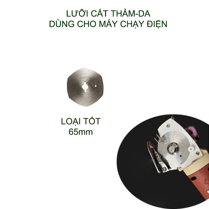 01 Lưỡi cắt thảm, da dùng thay thế cho máy cắt chạy điện, bằng thép hợp kim