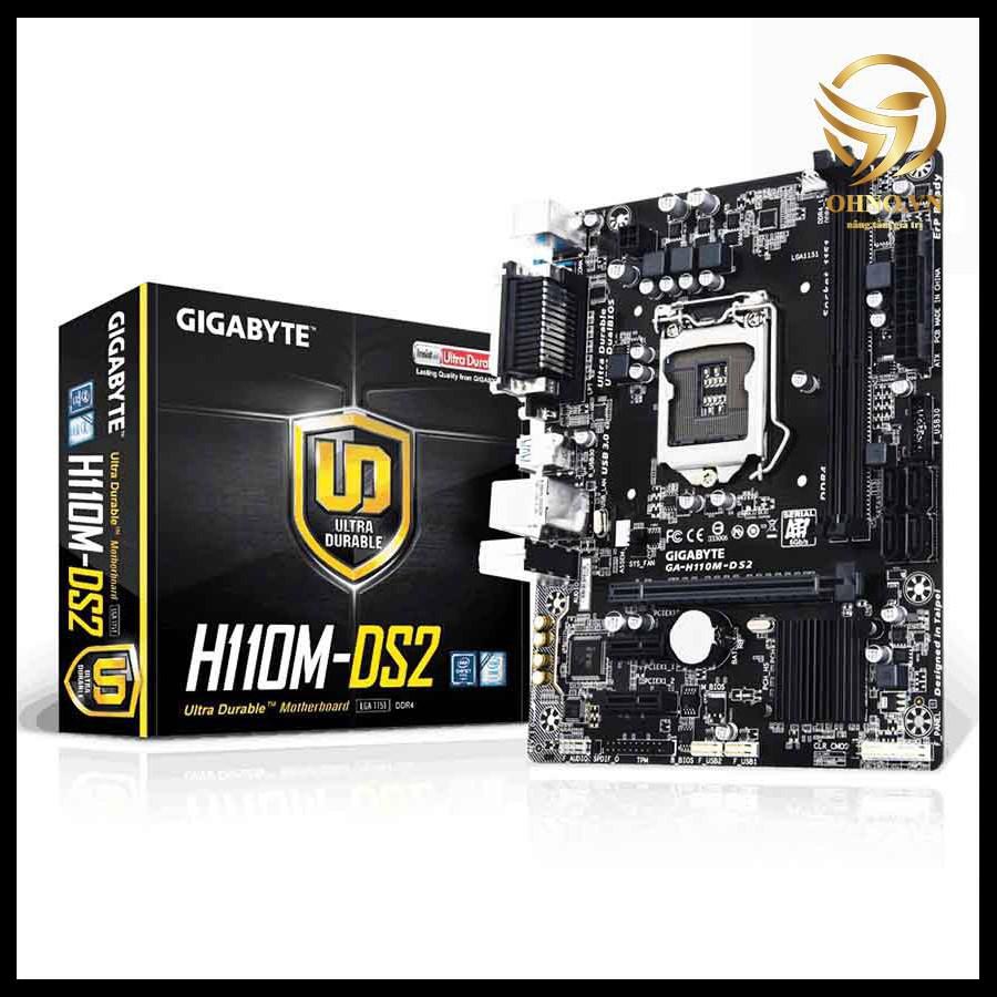 Main Máy Tính Bo Mạch Chủ Gigabyte H110 MDS2 Mainboard SOCKET 1151 Thế Hệ 5 Viễn Sơn -hàng chính hãng