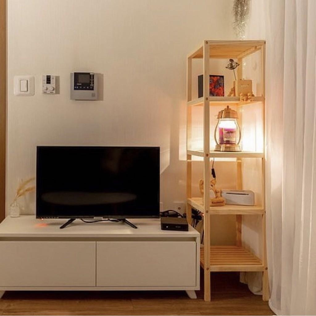 Kệ Vuông Decor 5 Tầng Hàng Cao Cấp Loại 1 - Wooden Shelf 5F - Màu Gỗ Tự Nhiên
