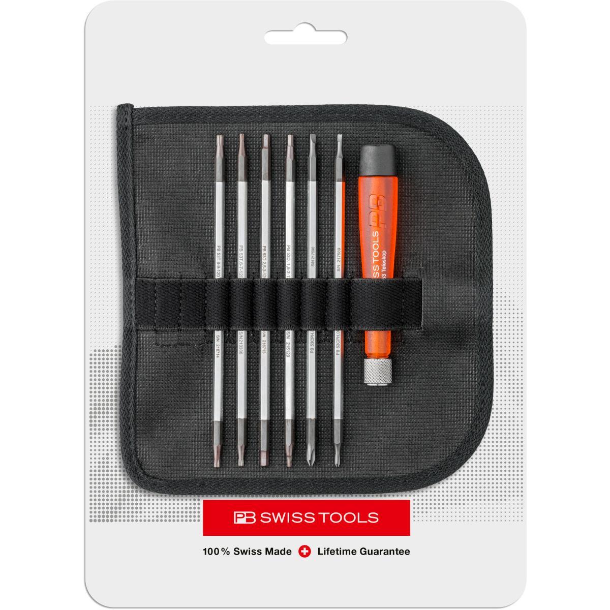 Bộ Tua Vít Mở Linh Kiện Điện Tử 6 Bits 12 Đầu Pb Swiss Tools Pb 513,cn - Hàng Chính Hãng 100% từ Thụy Sĩ