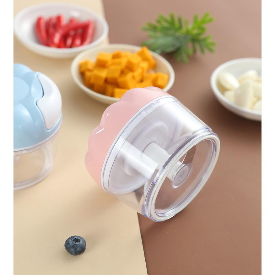 Dụng cụ xay tỏi 2 lưỡi hình hoa