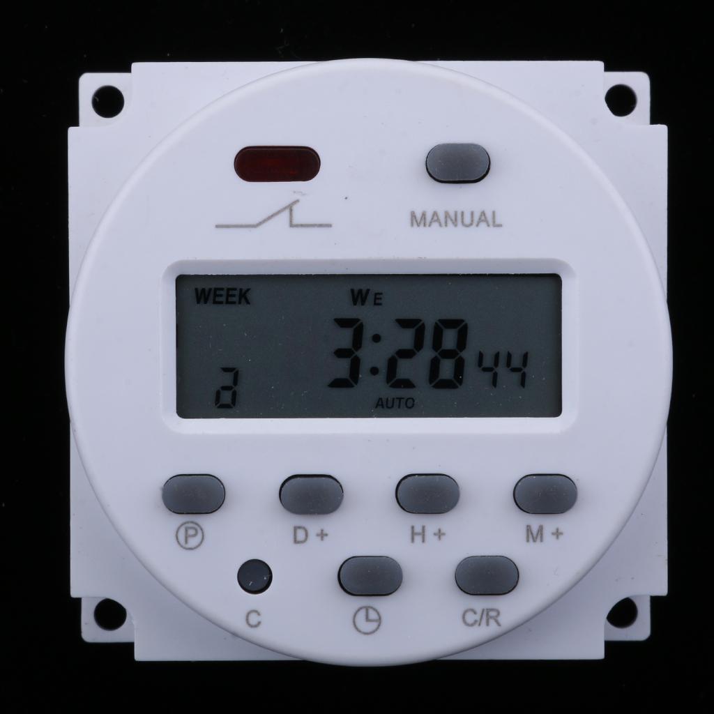 2xDC 12V Digital LCD Programmable Timer Relay Time of Weekly Electronic
