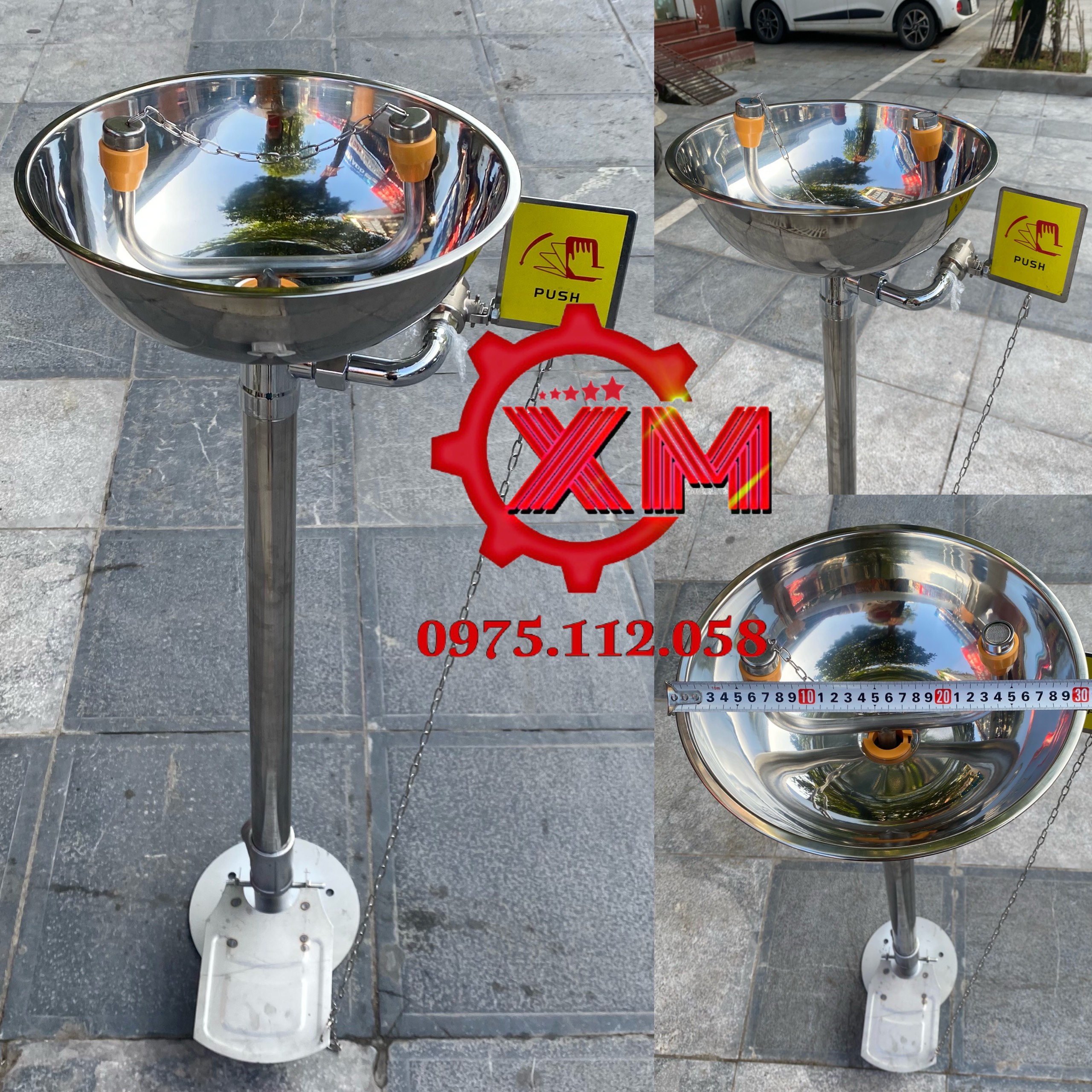 Bồn rửa mắt khẩn cấp treo tường