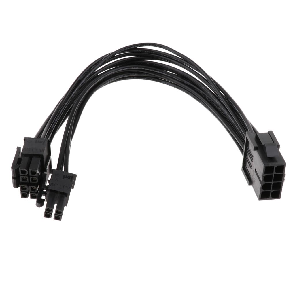 CPU To 8+4pin Power Supply Extension Cable Cord -20cm