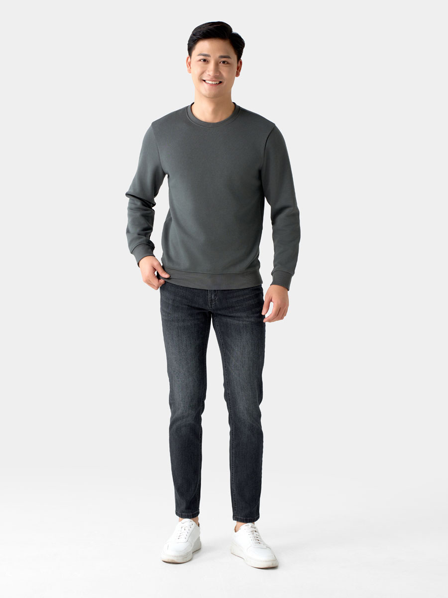 Áo Thun Ấm Tay Dài Nam 5S FASHION Soft-Warm Chất Nỉ Mềm Mịn, Dày Dặn, Trơn Basic Dễ Mặc (ANI24027)