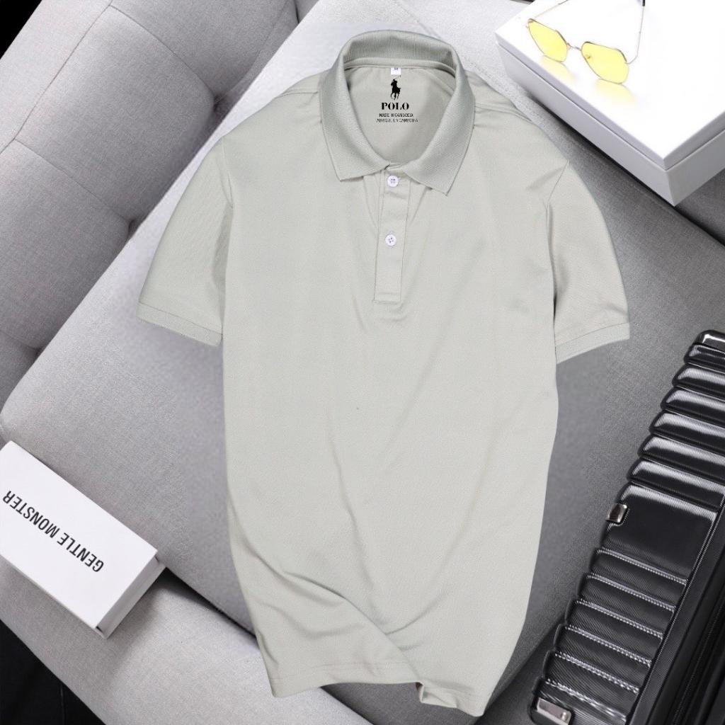 ÁO THUN NAM CÁ SẤU POLO TRƠN ĐẸP Y HÌNH