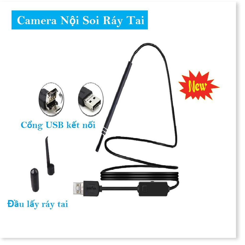 Camera Nội Soi Tai Siêu Nét Đi Kèm Bộ Đầu Lấy Ráy ️ Nhỏ Gọn, Chống nước️ ..