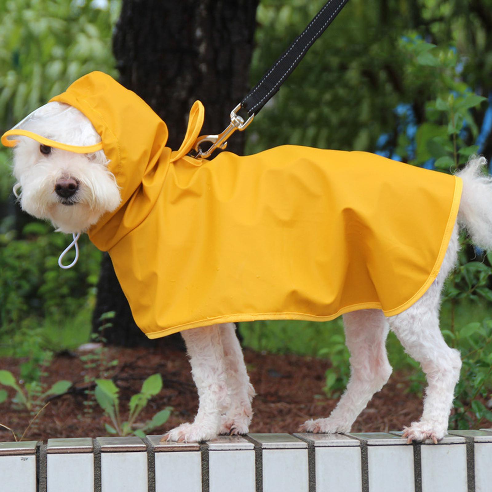 Outdoor Dog Rain Coat Pet Dogs  Raincoat Rain Wear Hooded