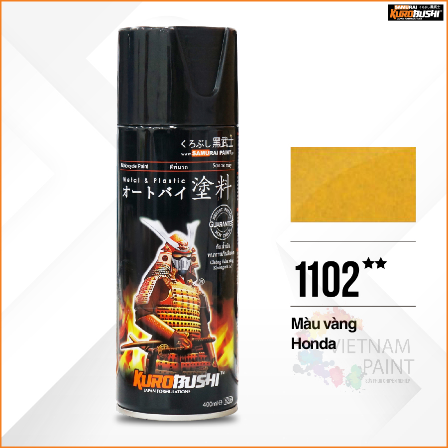 Sơn xịt Samurai Kurobushi - MÀU VÀNG 1102