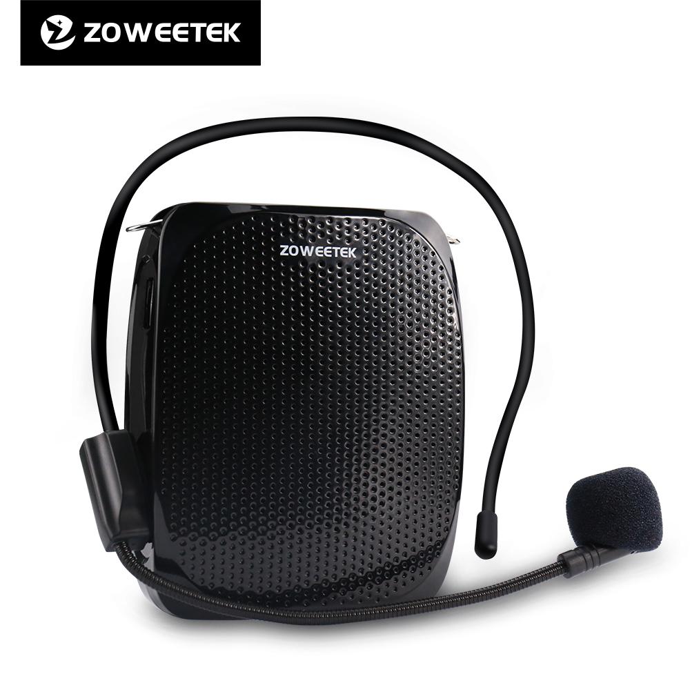 ZowEetek di động có thể sạc lại bằng máy tính khuếch đại giọng nói mini với micrô có dây cho giáo viên hỗ trợ MP3 Định dạng âm thanh Z258 Color: Rose gold US Plug