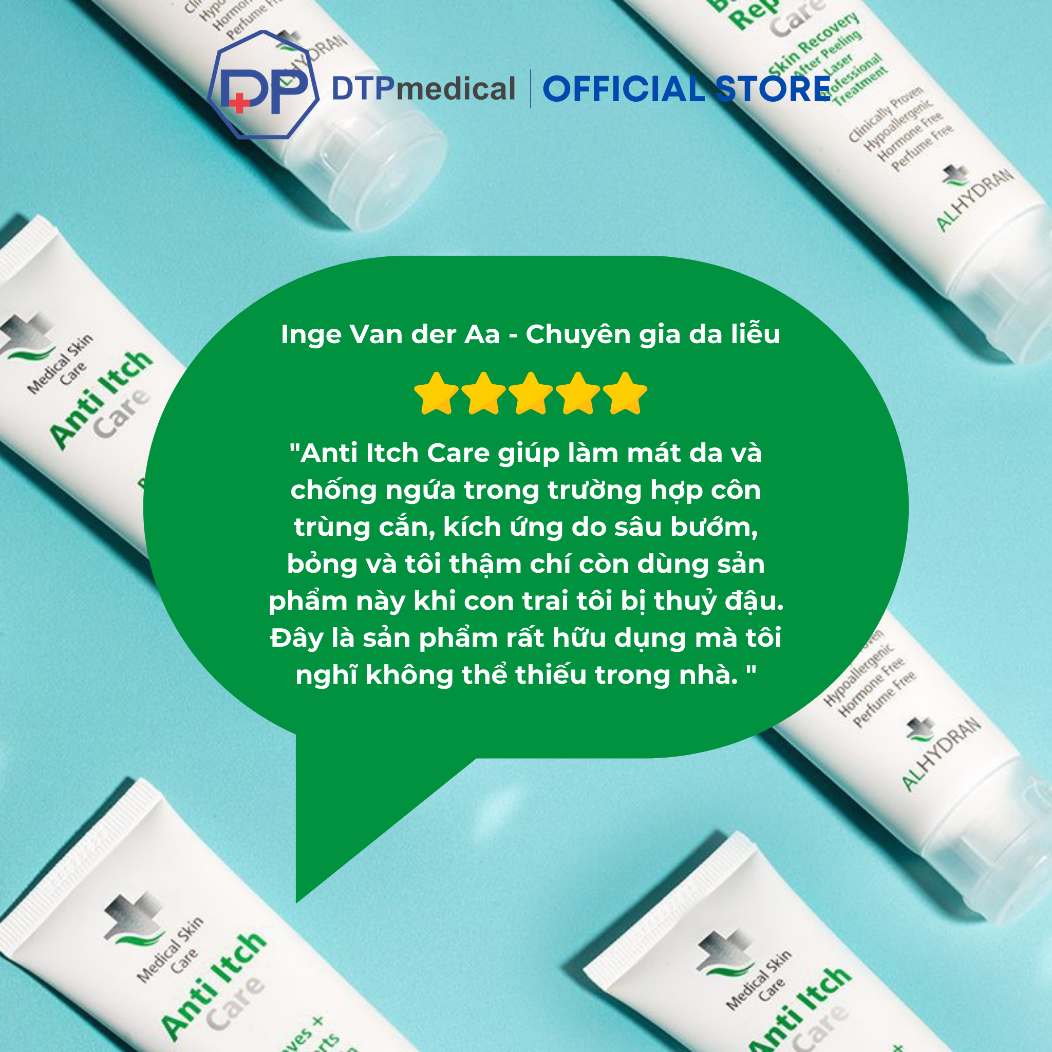 Kem bôi y tế ALHYDRAN Anti Itch Care 59ml chống ngứa, làm mát da, giảm mẩn đỏ và ngứa da