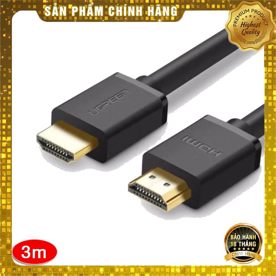 Dây HDMI dài 3M Ugreen 10108 3D*4K - Cáp HDMI To HDMI -Hàng Chính Hãng