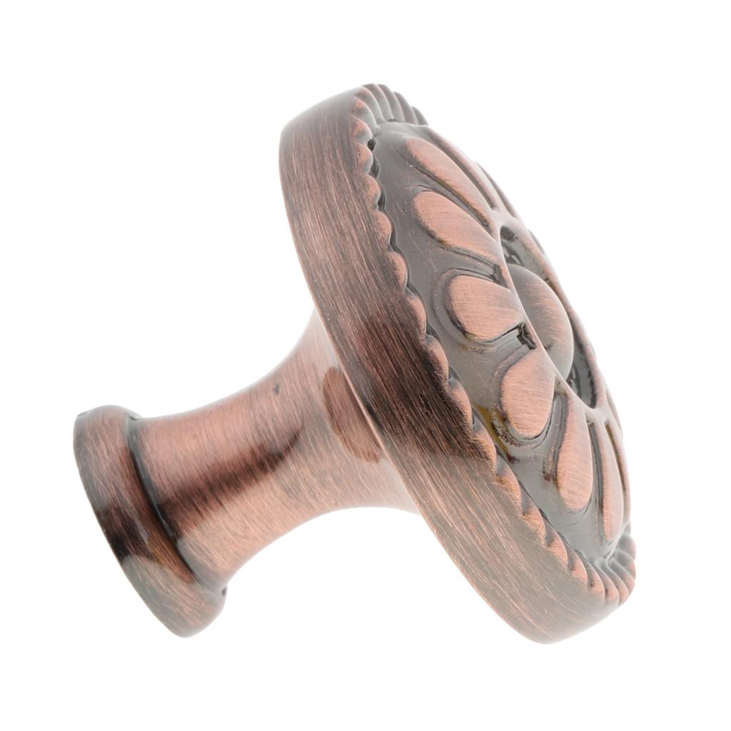 Zinc Alloy Round Knobs Pulls Handles with Screw for Cabinet