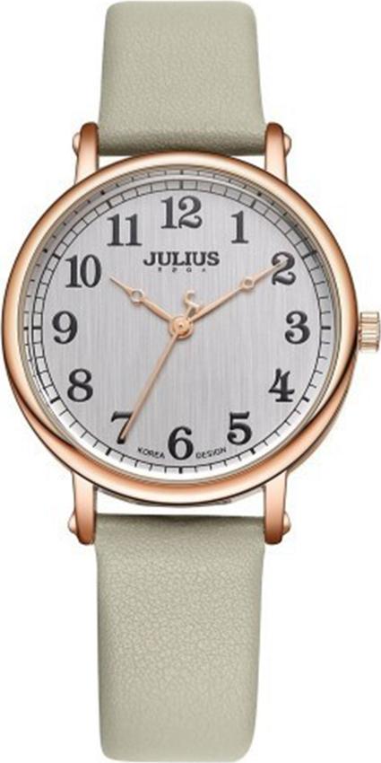 Đồng Hồ Nữ Hàn Quốc Dây Da Julius JA-949D (34mm) - Xám