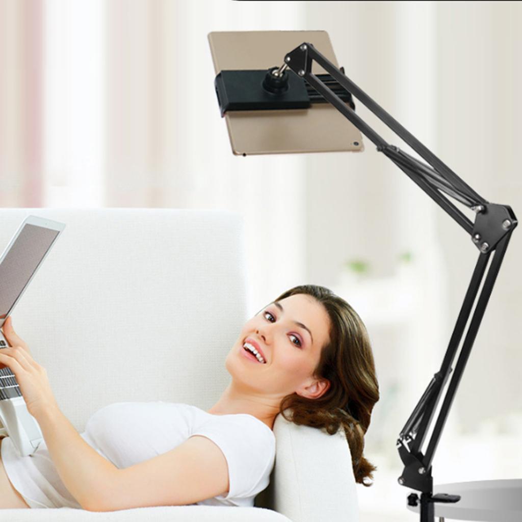 Flexible Phone Tablet Stand Long Arm 360 Degree Mount for Bed Desktop