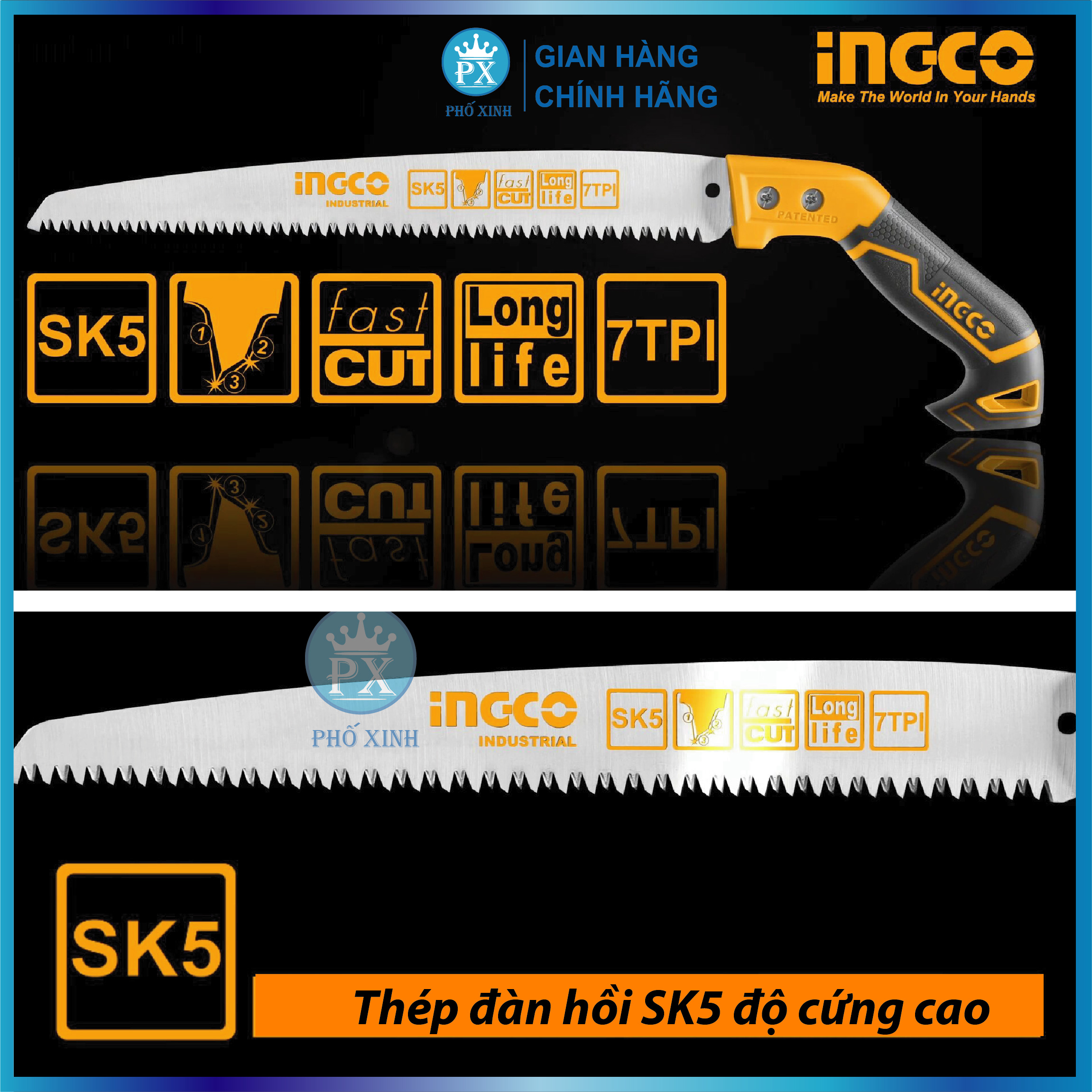 Cưa cành cầm tay INGCO HPS3008 12&quot;