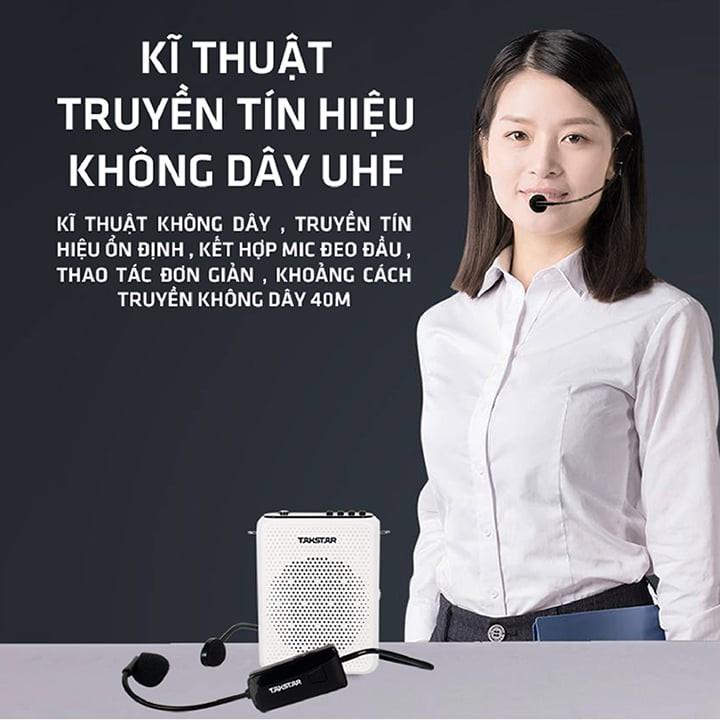 Loa trợ giảng di động TAKSTAR E300W, máy trợ giảng E300W, có bluetooth, kèm micro không dây