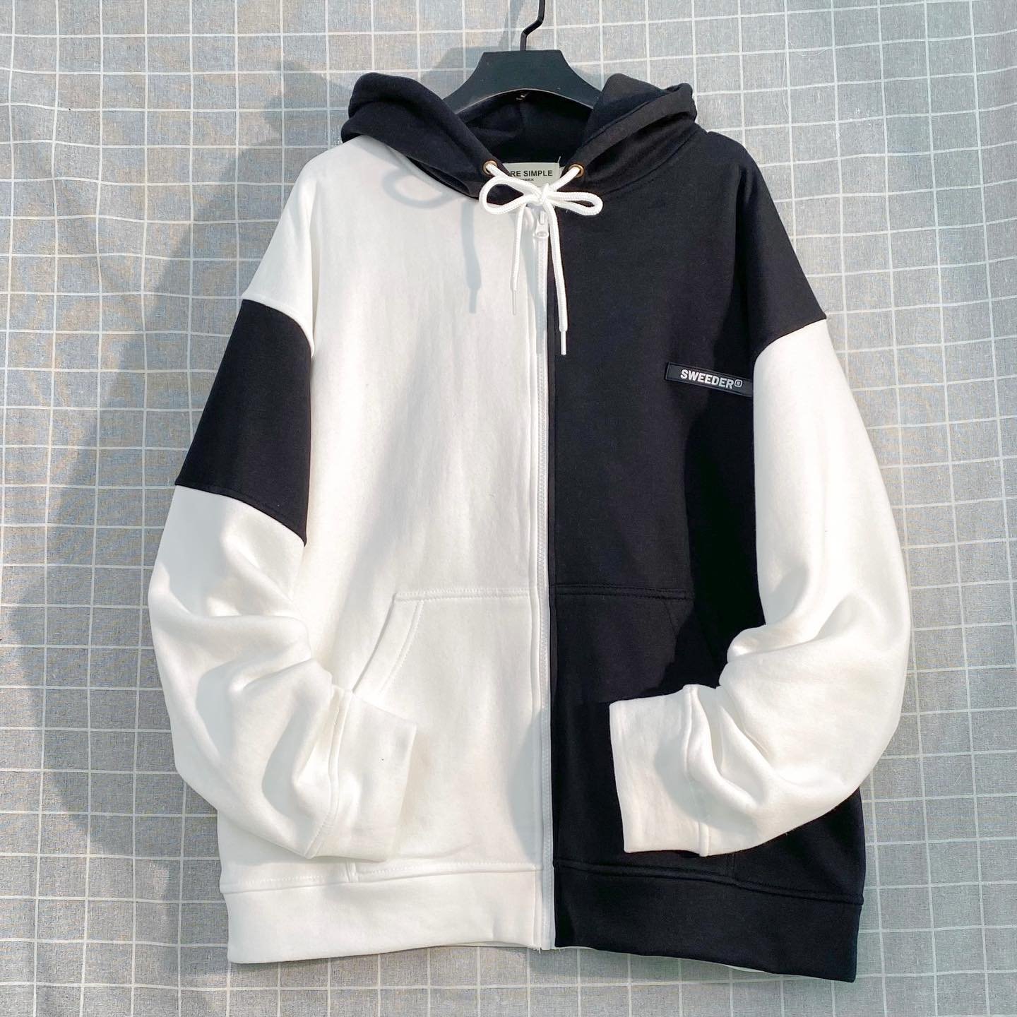 Áo Khoác Hoodie Zip BOA TAG SWEEDER Form Rộng Vải Nỉ Bông Tay Dài Phong Cách Trẻ Trung Nam Nữ Unisex