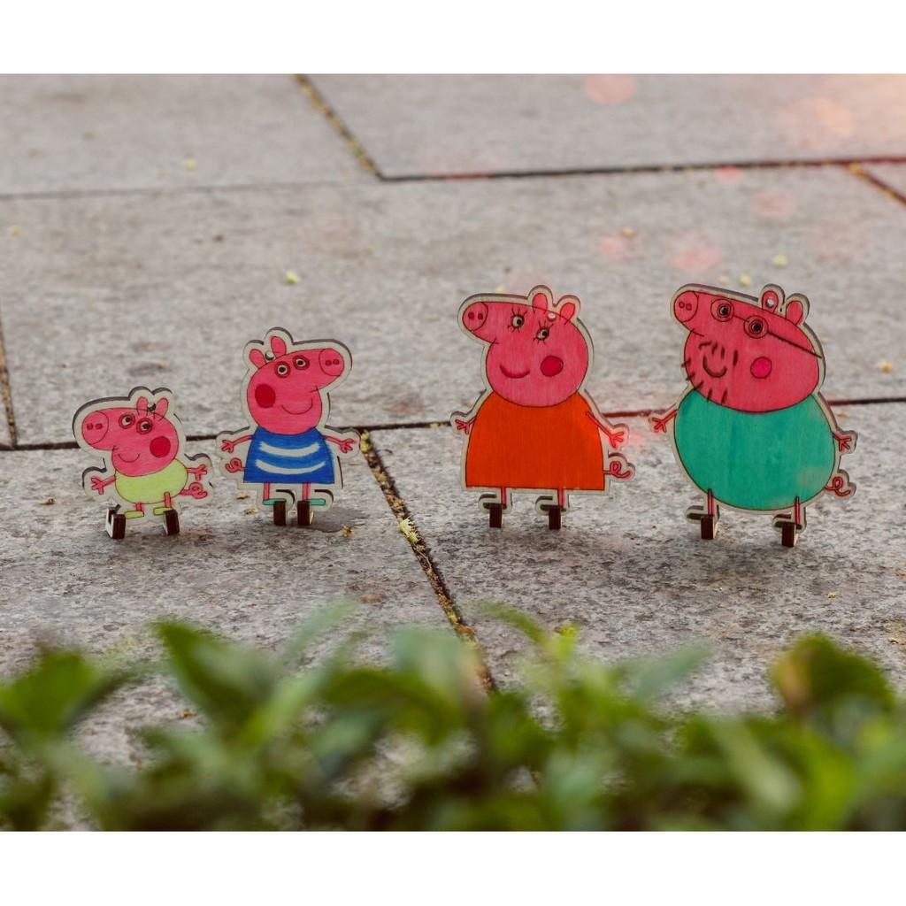 Tô màu gỗ - Heo Peppa