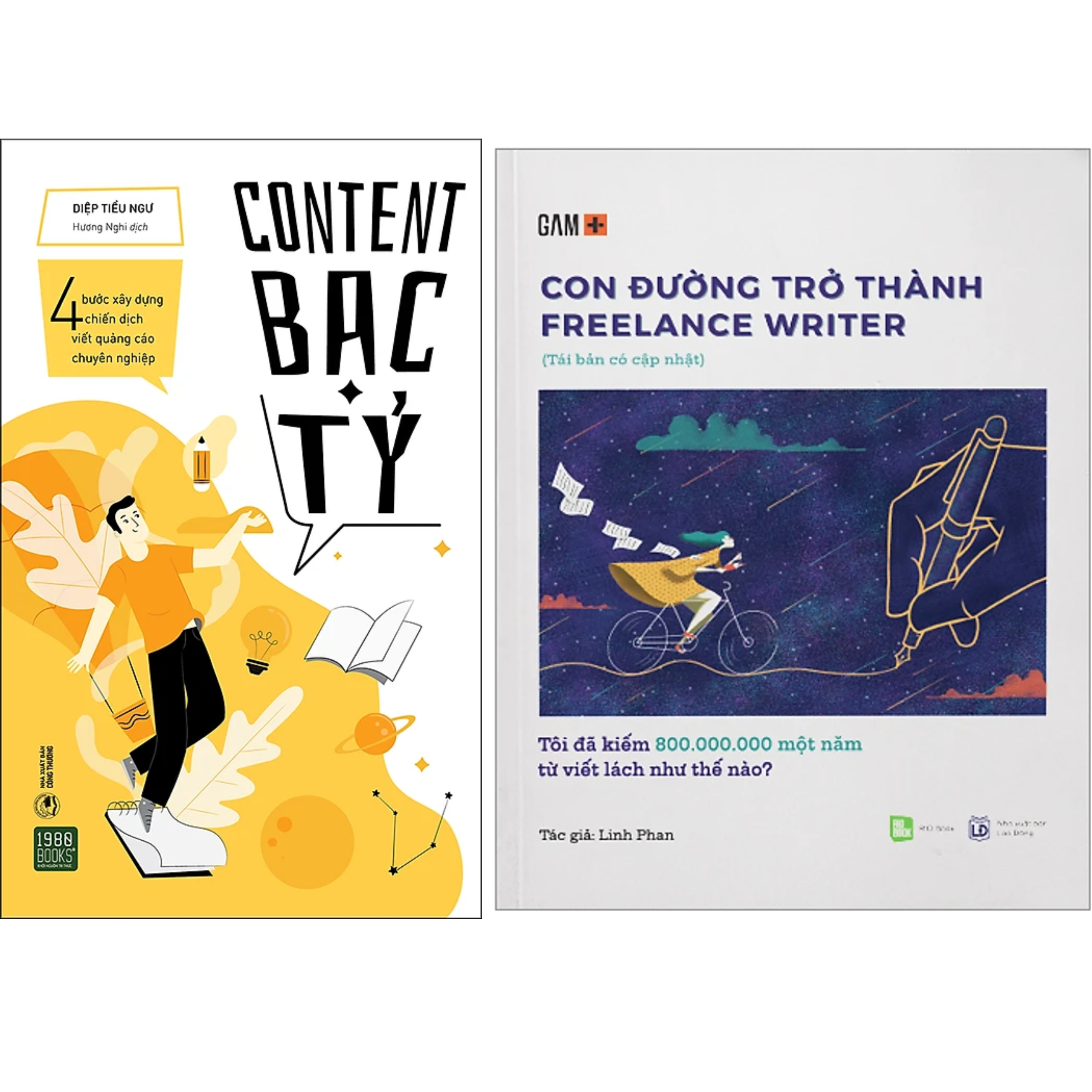 Combo 2Q: Content Bạc Tỷ + Con Đường Trở Thành Freelance Writer - Tôi Đã Kiếm 800.000.000 Một Năm Từ Viết Lách Như Thế Nào?