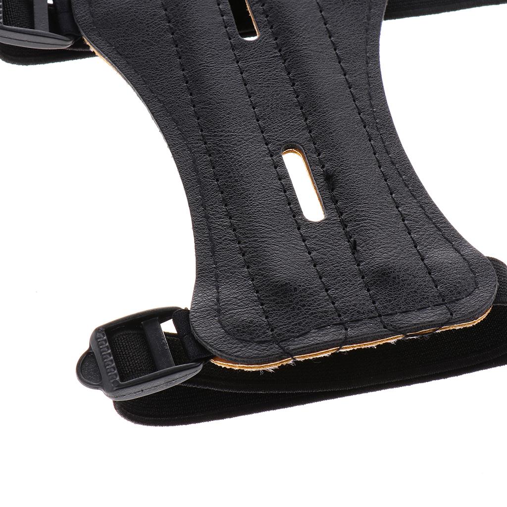 3-Strap Archery Shooting Arm Guard PU Quick Release Arm Protector Men Women