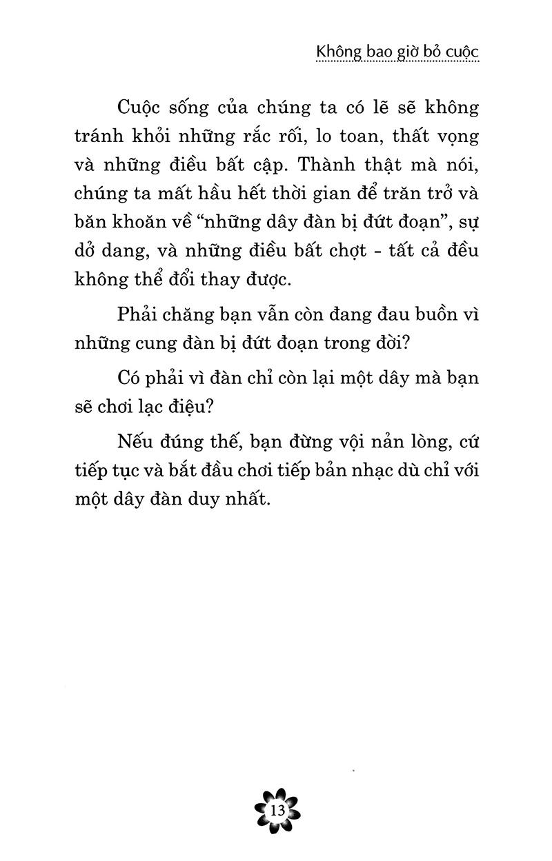 Sống Đẹp - Không Bao Giờ Bỏ Cuộc