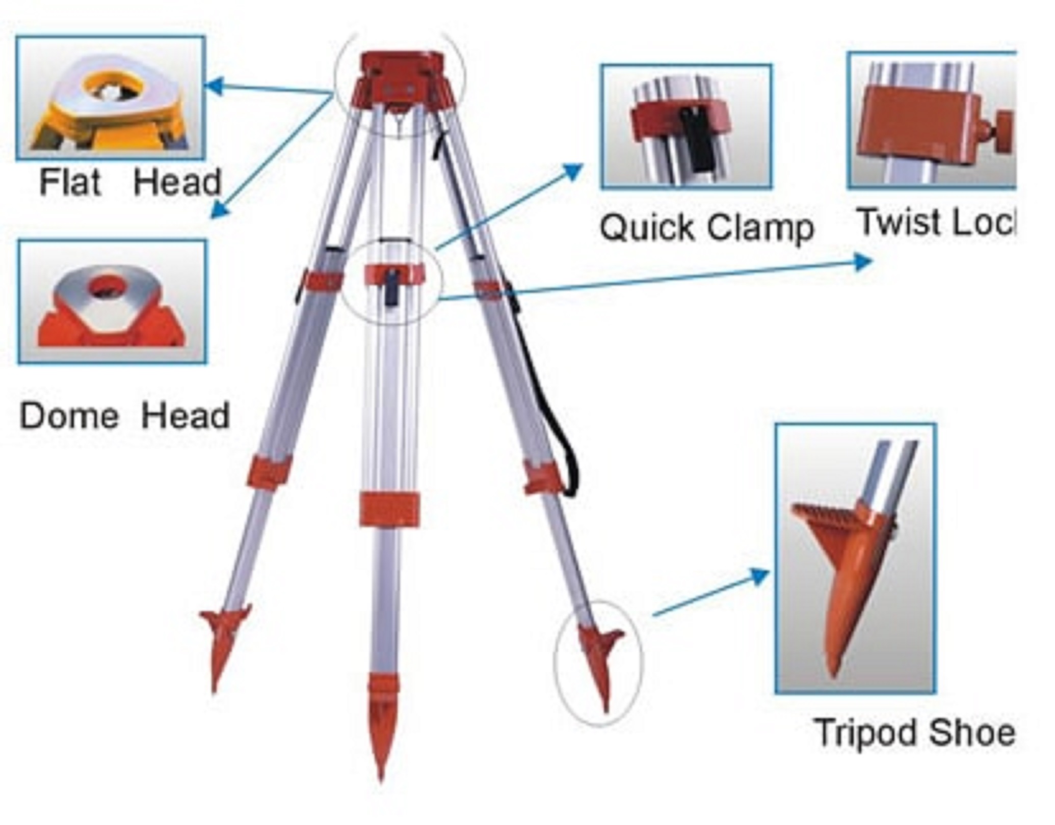 CHÂN MÁY TOÀN ĐẠC 2 KHÓA