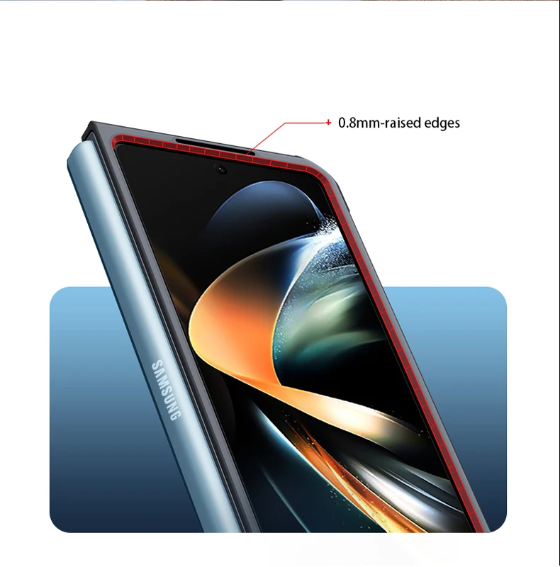 Ốp lưng cho Samsung Galaxy Z Fold 3 (Fold 3), Z Fold 4 (Fold 4), Z Fold 5 (Fold 5) hiệu XUNDD trong viền màu chống ố, chống sốc cao cấp - Hàng nhập khẩu