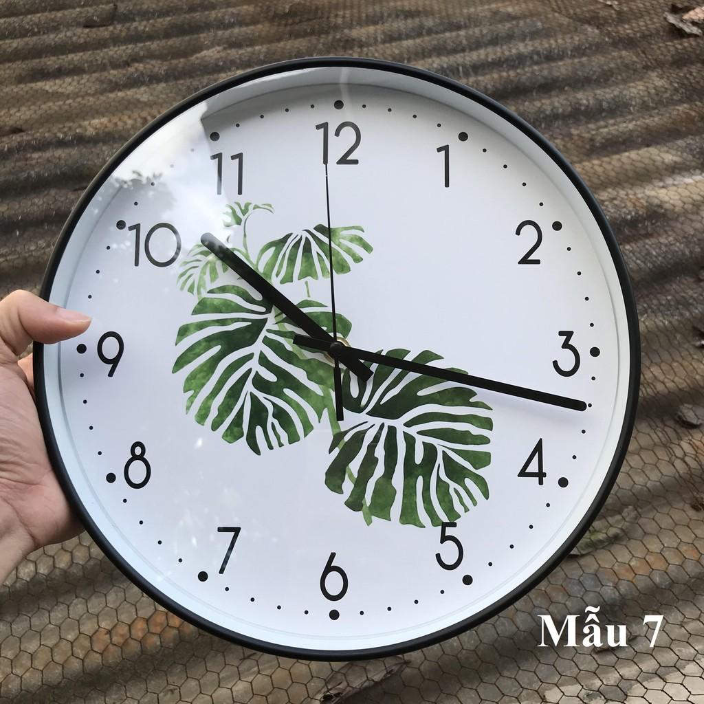 Đồng hồ treo tường trang trí đẹp, Máy Quartz kim trôi êm ái.