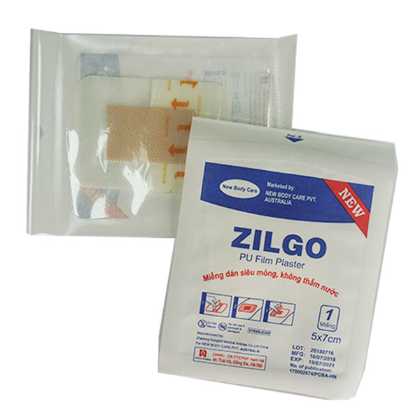 Băng Dán Vết Thương Zilgo PU Film Plaster 5X7cm