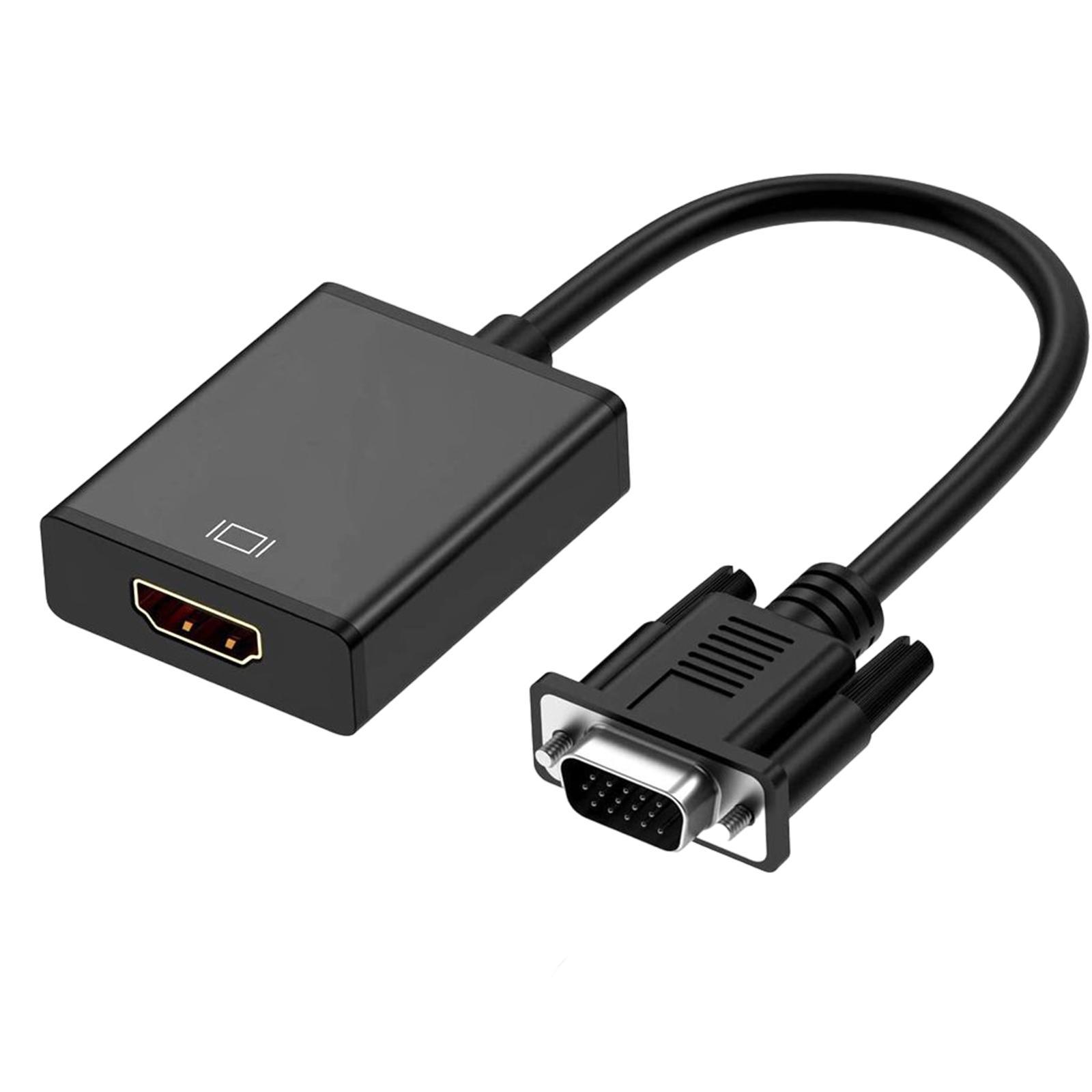 HDMI to VGA Adapter, HD Female to Male 1920 x 1080P for PC Laptop Projector for Xbox for Chromebook